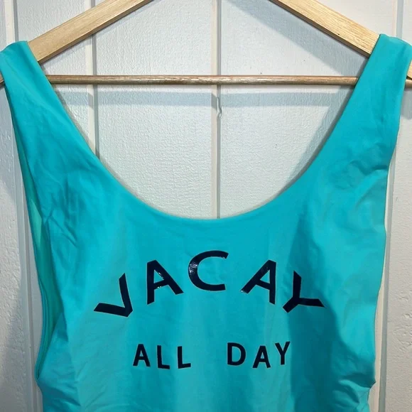 Aerie “Vacay All Day” Swimsuit Tiffany Blue - Picture 2 of 9